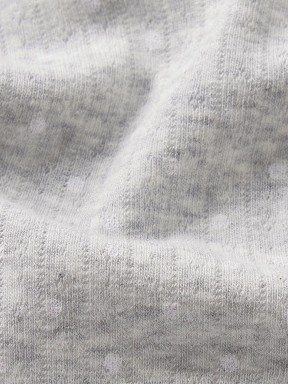 SKIMS LIGHTWEIGHT COTTON POINTELLE SCOOP
BRALETTE in Light Heather Grey Pin Dot - Picture 4 of 5
